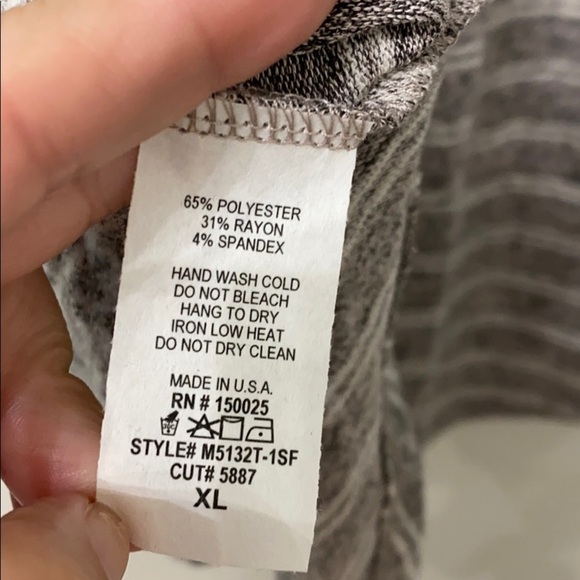 Emory Park dulce3/4 sleeve hacci knit top XL. NWT - Picture 8 of 10